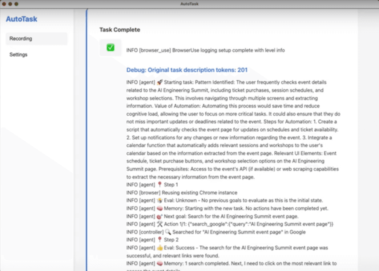 Task Analysis